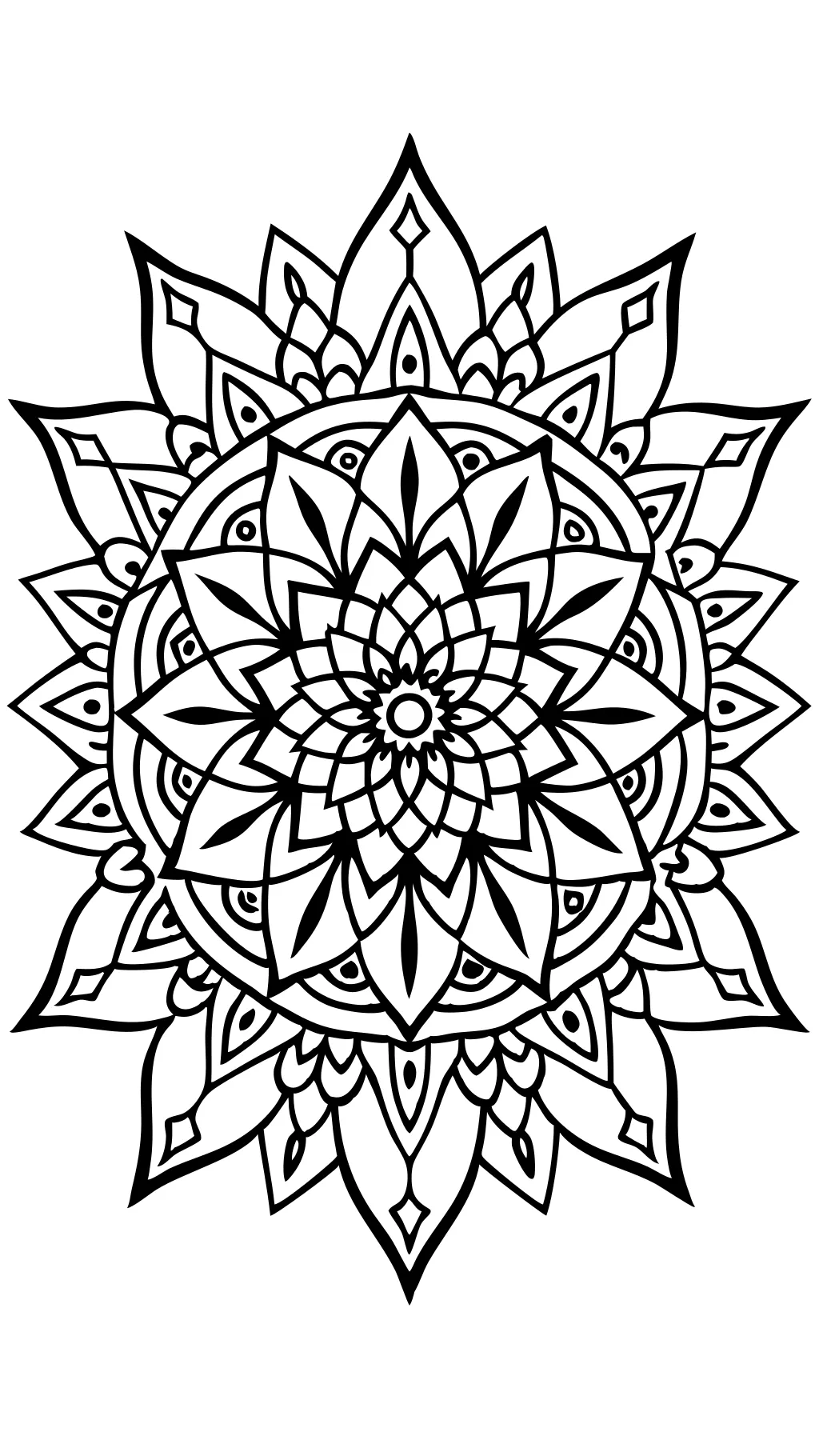 mandala stress relief coloring pages